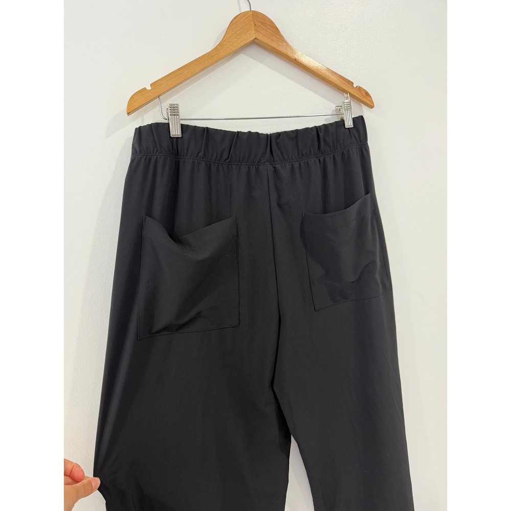 Beyond Yoga Womens XL‎ Easy Wide Leg Pants Black Elastic Waist Pockets Lounge - Picture 5 of 7